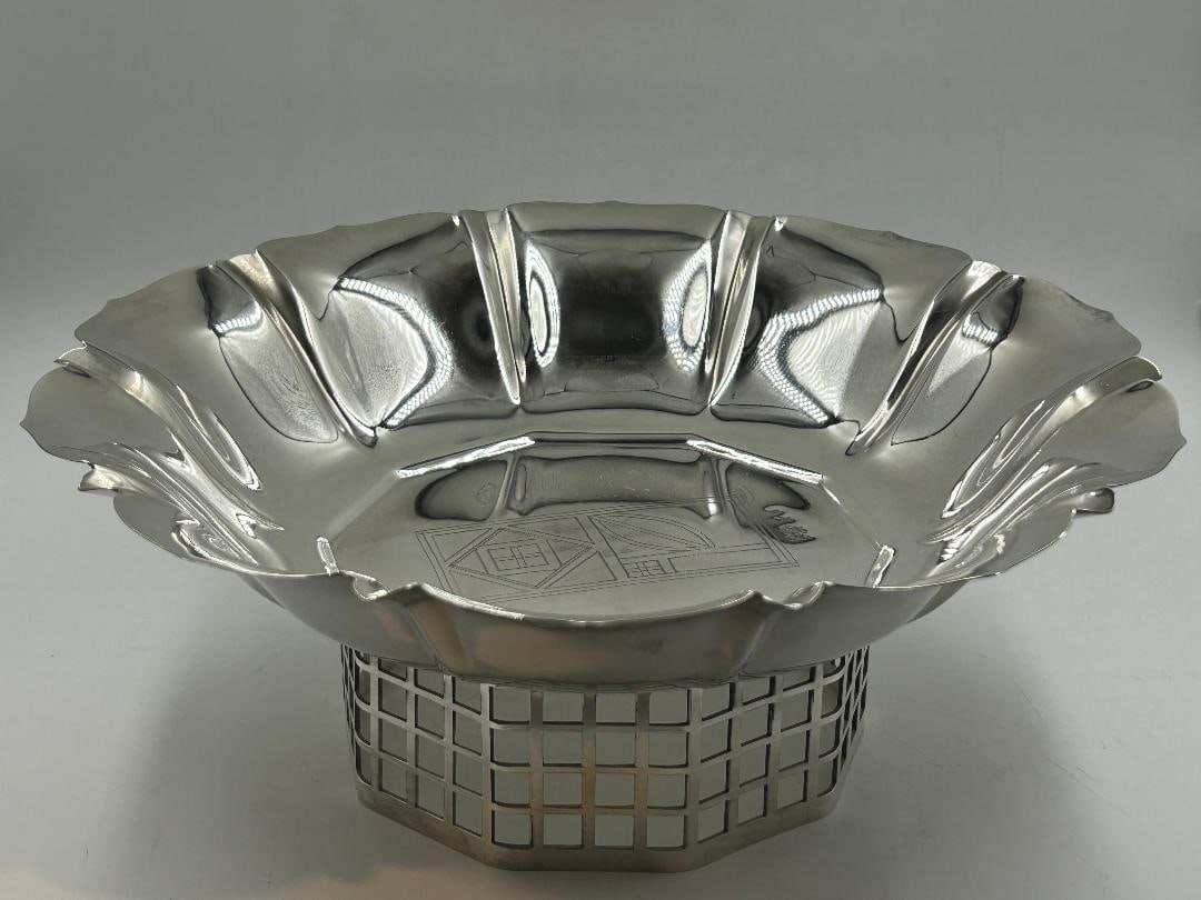 Josef Hoffmann Art Deco Centerpiece H: 3" Diam: 10" (1 of 5)