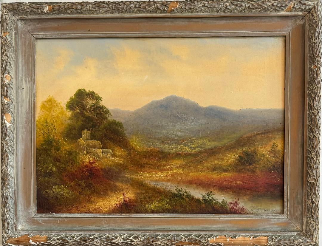 Attributed to William Franklin Jackson Oil on Canvas over Board (1 of 3)