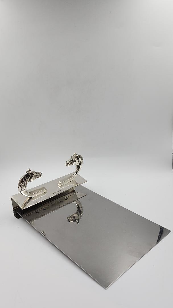 Hermes Paris Art Deco Paper Holder w/ Horses 8" x 6" France: Shipping in - House available