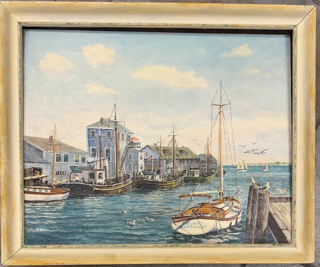 Jane Peterson (Attributed) Oil on Canvas over Board Art: 20" x 16" (1 of 3)