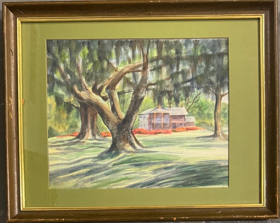 Elizabeth Quale O'Neill (Attributed) Watercolor on Paper Art: 11" x 13" (1 of 3)