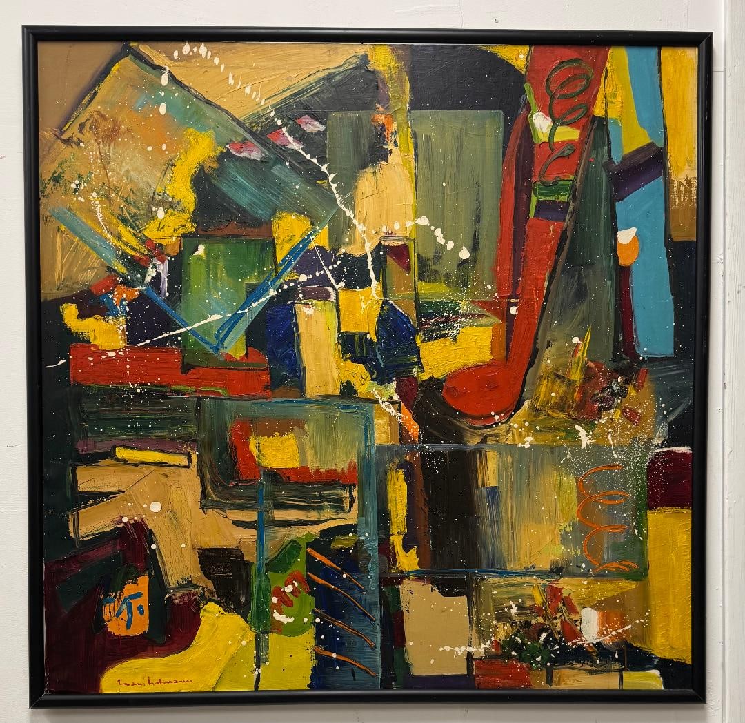 Hans Hofmann (Attributed) Large Oil on Canvas Art: 40" x 40" (1 of 3)