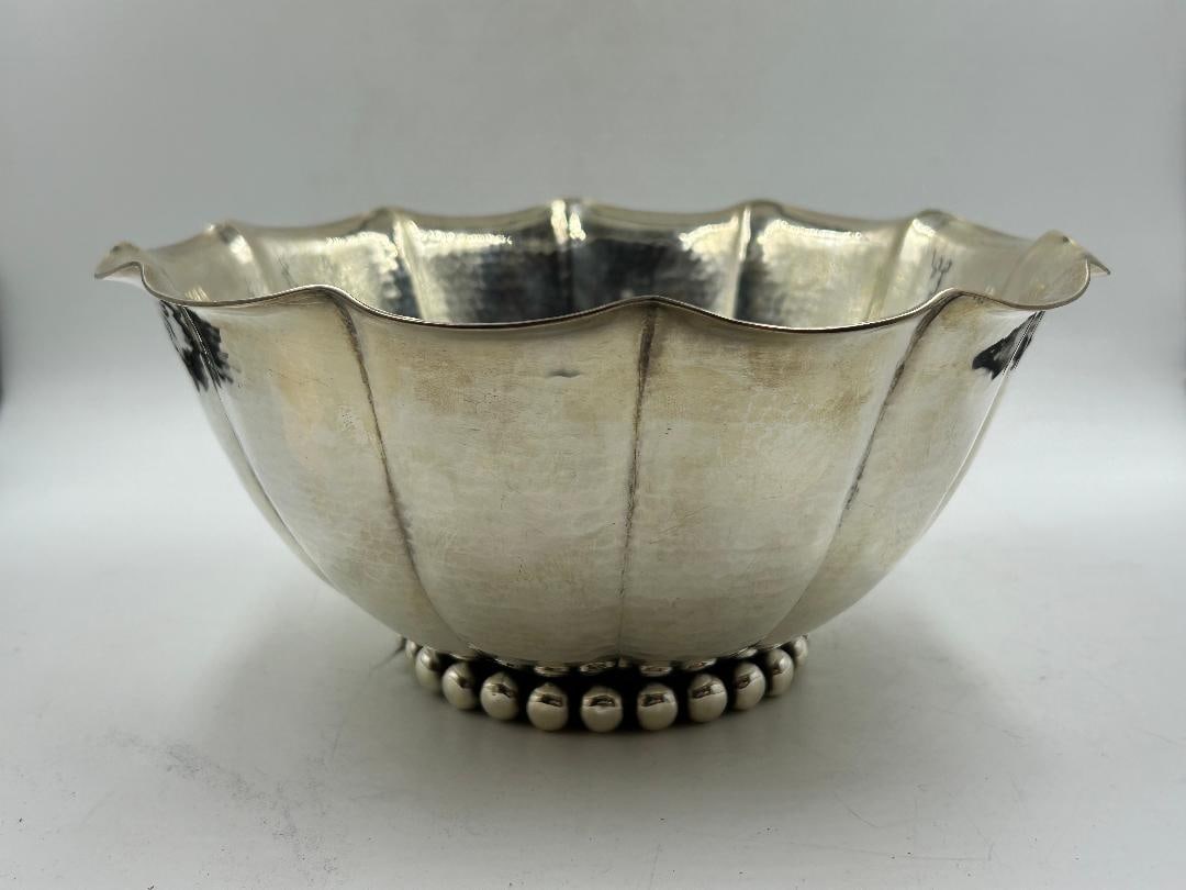 Jean Despres Silverplated Art Deco Centerpiece H: 3.8" W: 8.3" France (1 of 4)