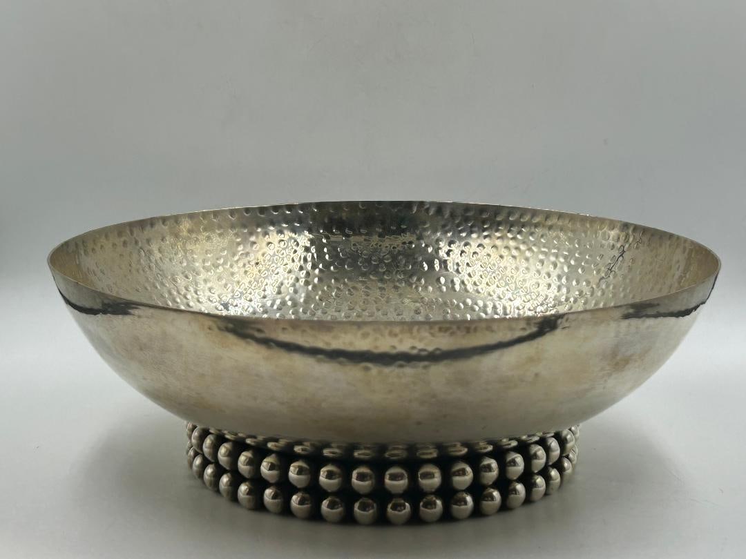 Jean Despres Silverplated Art Deco Large Centerpiece H: 3" D: 10" France (1 of 4)