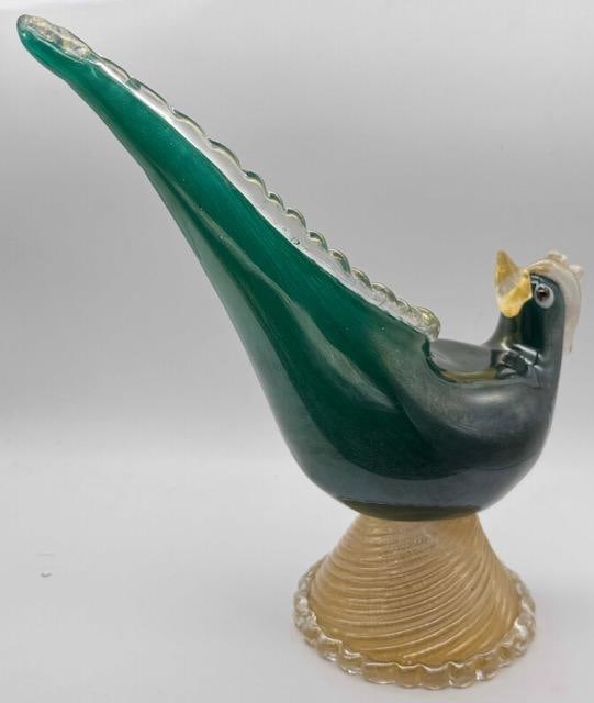 Ercole Barovier & Toso Bird-Shaped Vase, Murano 1950s (1 of 8)