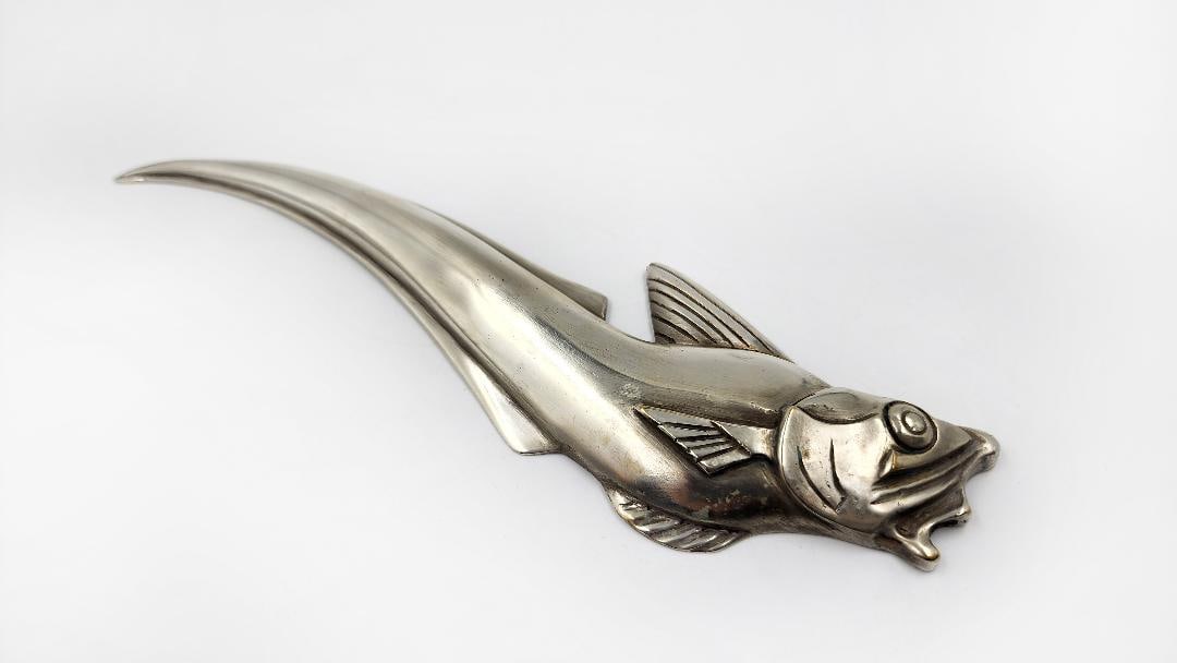 Edouard Marcel Sandoz Art Deco Bronze Open Letter 10" x 3" (1 of 8)