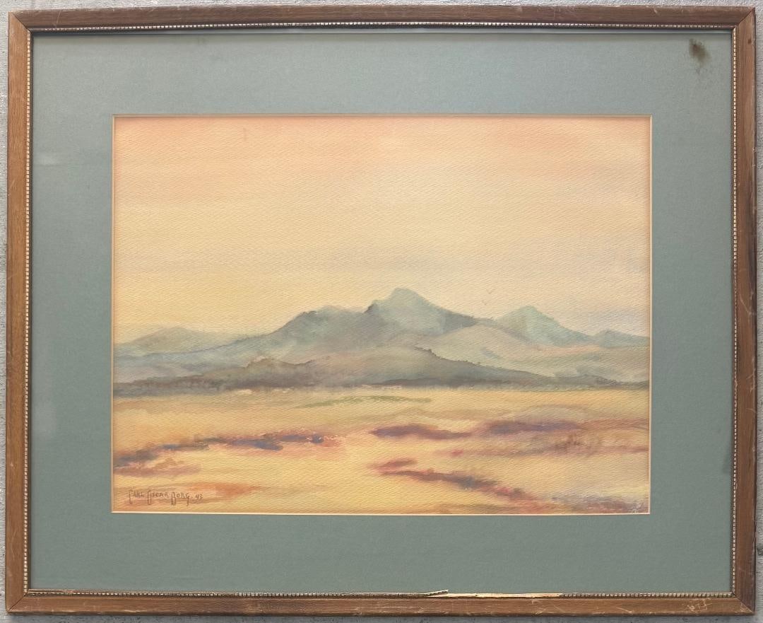 Carl Oscar Borg (Attributed) Watercolor on Paper Art: 11" x 15" Fr: 17" x 21" (1 of 3)