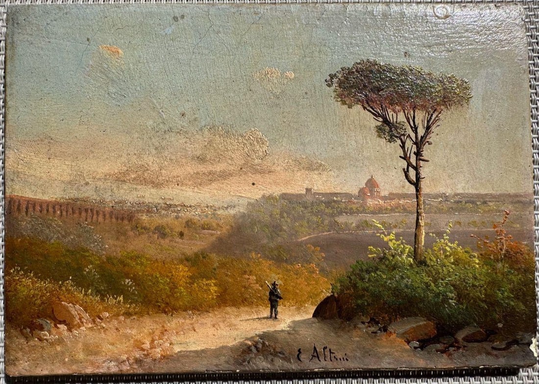 Joaquin Torres Garcia (Attributed) Oil on Board Art: 19.5" x 14.7" No COA: Shipping in - House available. (Uruguay) Joaqun Torres Garcia also known as Joaquim Torras, was an Uruguayan/Catalan artist painter, sculptor, muralist, novelist, writer, teacher and theorist who spen