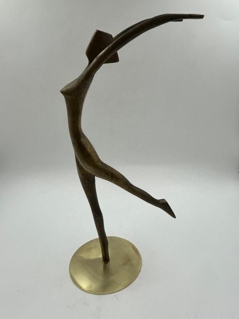 Atelier Hagenauer Art Deco Bronze Figure of Dancer H: 9" W: 4" D: 3": Shipping in - House available. Carl Hagenauer (1872 - 1928) founded what became the Werkstatte Hagenauer Wien in 1898. He began as an apprentice at Wurbel & Czokally, a silverware producer in Vienna.