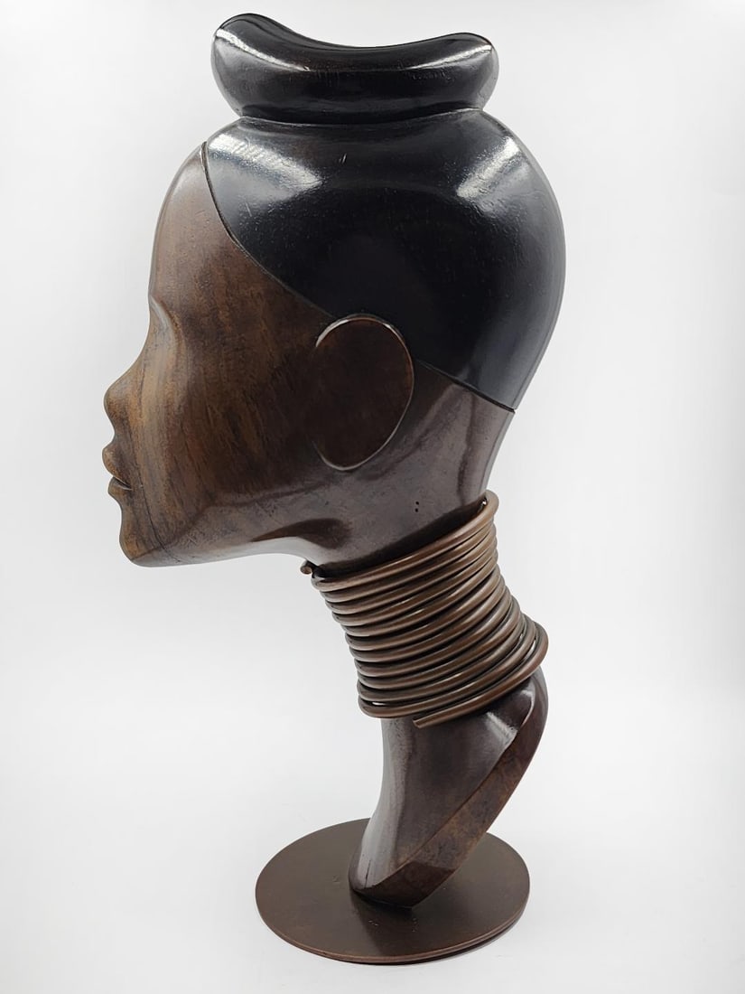 Atelier Hagenauer Art Deco African Bust H: 12.3" W: 6.5" D: 4" (1 of 6)