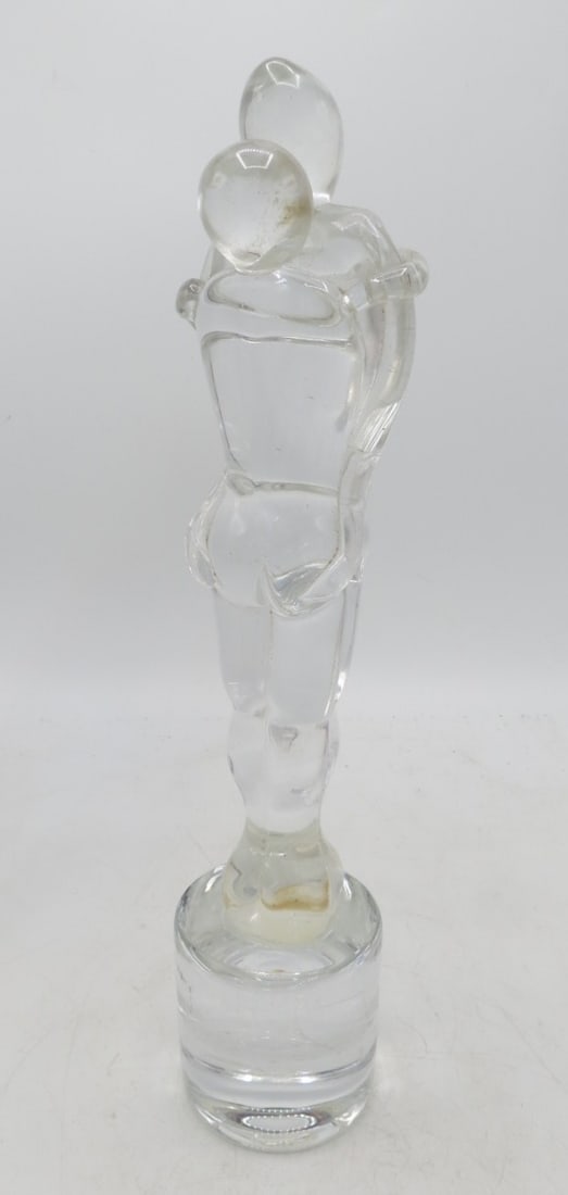 Murano Glass Sculpture "Lovers" by Rossi H: 13.5" Italy (1 of 4)