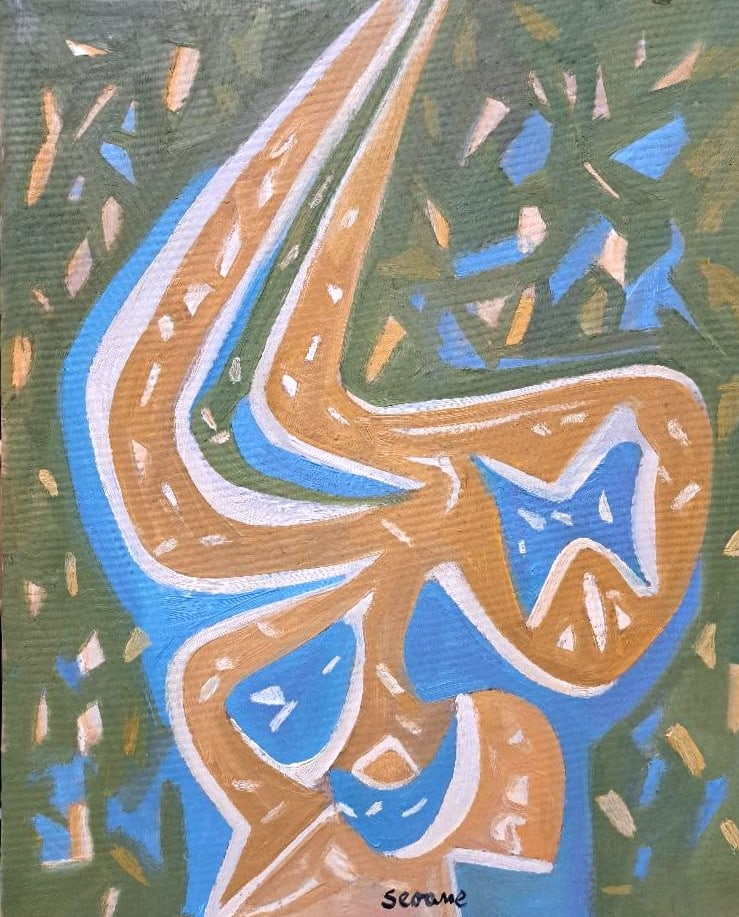 Luis Seoane Oil on Board Art: 17" x 14" Unframed (1 of 3)