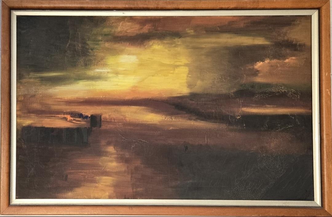 Royal Copenhagen Art Deco Porcelain Lamp C.1930 Total H: 27" D: 11" (1 of 3)