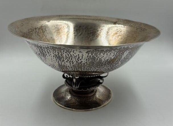 Georg Jensen Sterling Silver Art Deco Centerpiece H: 4" D: 8" (1 of 2)