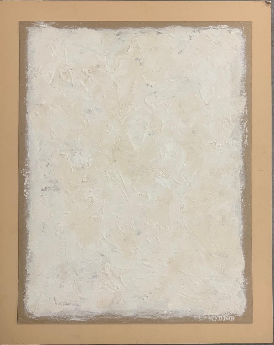 Robert Ryman (Attributed) Oil on Board Art: 22" x 17" (1 of 3)