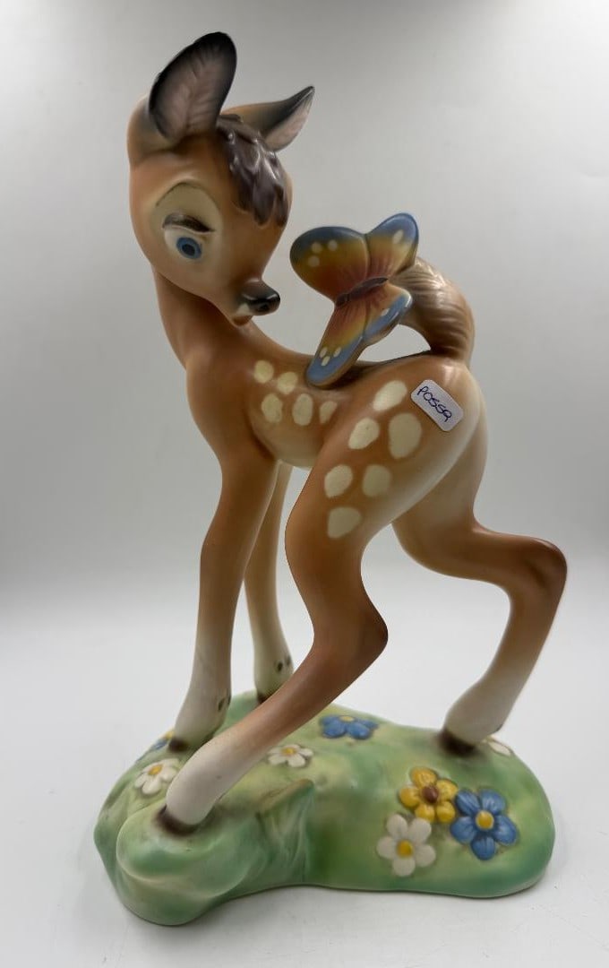 Lenci Porcelain Figure of Bambi H: 10" Italy: Shipping in - House available. Lenci was founded in 1919 in Turin, Italy by Enrico Scavini, a business agent and his wife, Elena The name ˜Lenci was an acronym for Ludus est nobis constanter industri