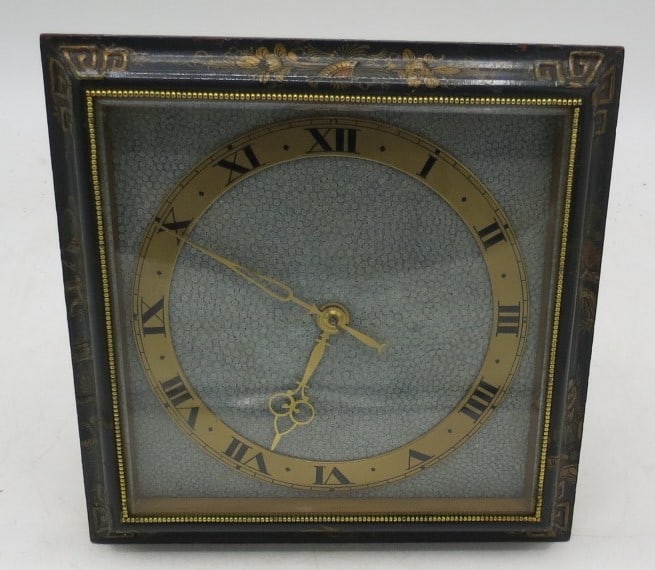 Antique Bronze Mantel Clock 8" x 8" x 4" France (1 of 4)
