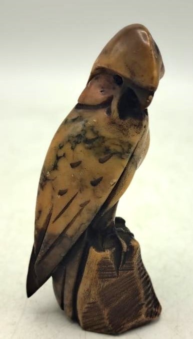 Edouard Marcel Sandoz Alabaster Sculpture H: 5.8" France: Shipping In - House available - Edouard-Marcel Sandoz 1881-1971 was a Swiss animalier sculptor and painter Susse Freres Foundry(1930). He was the son of Edouard Sandoz , the founder of the chemical an