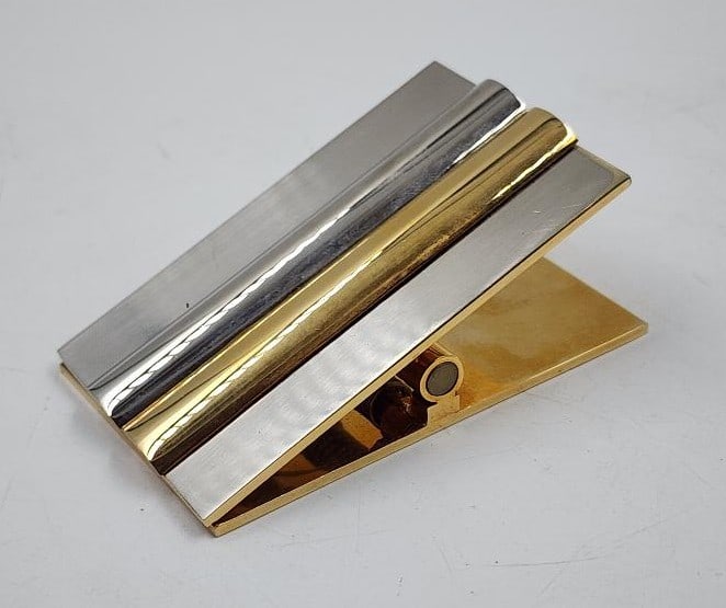 Hermes Paris Two Colors Art Deco Paper Clip 1.3" x 3.2" x 2" France (1 of 4)