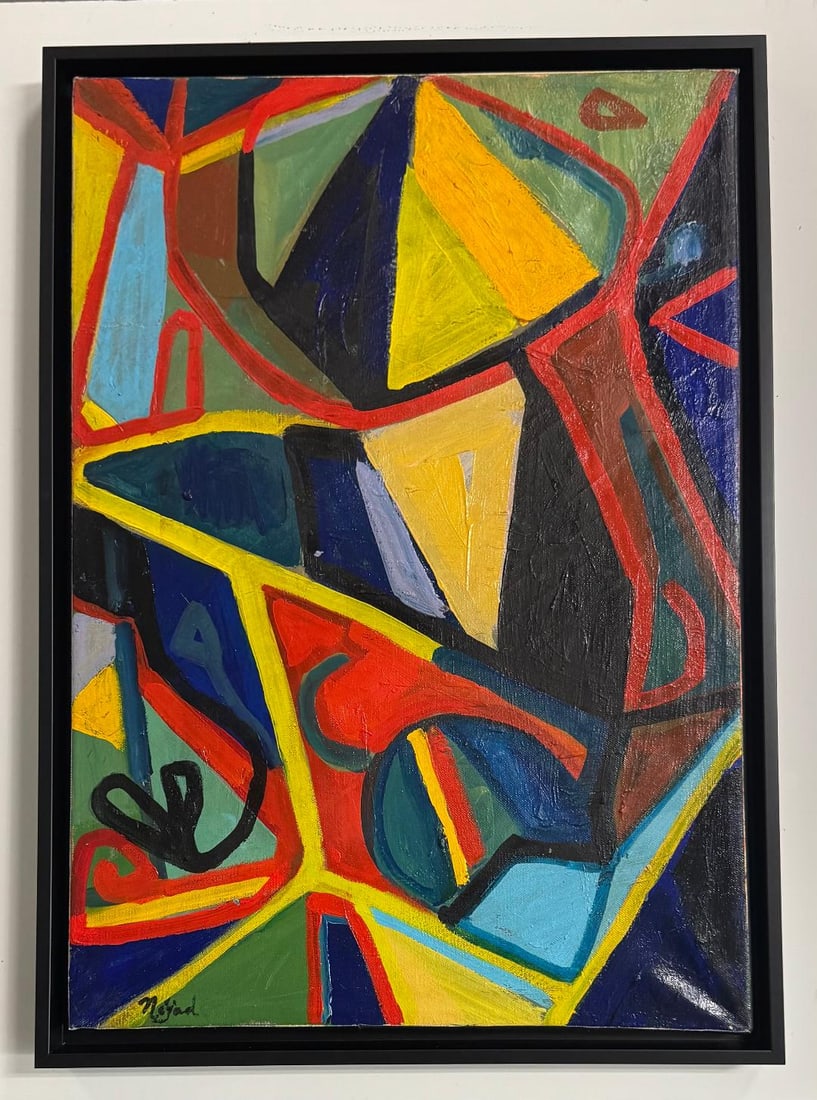 Nejad Melih Devrim 1967 (Attributed) Oil on Canvas Art: 20" x 14": Frame: 21" x 15" No COA - Shipping in House available. Devrim, Nejad Melih (b.1923- d.1995) The artist, born in 1923, is the child of painter Fahrelnisa ??Zeid and writer ?zzet Melih Devrim. He entere