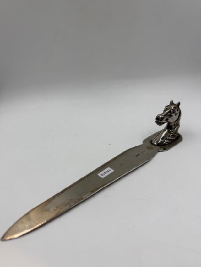 Hermes Paris Letter Opener w/ Horse Figure Long: 9" France: Shipping in - House available