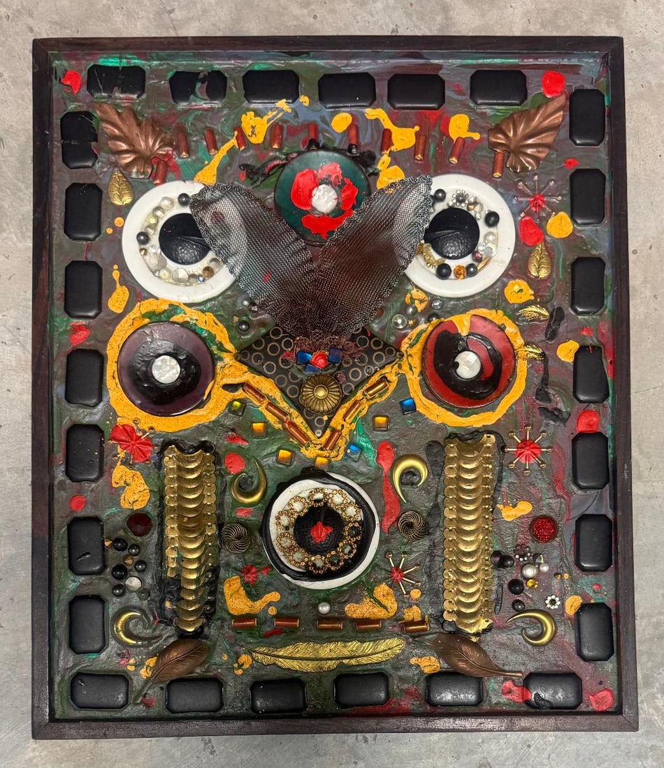 Alfonso Ossorio (Attributed) Mixed Media on Panel 18.5" x 15.5" (1 of 5)