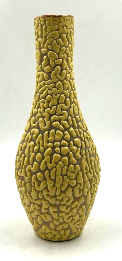Jean Besnard Art Deco Ceramic Vase H: 8" Diam: 2.6" France: Shipping in - House available