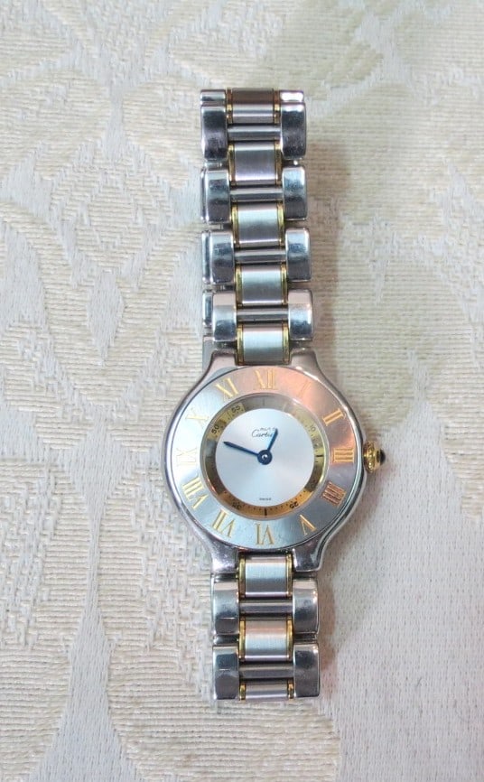 Cartier Ladies Watch Must 21 Ref 1340 Pre-Owned Quartz Perfect (1 of 3)