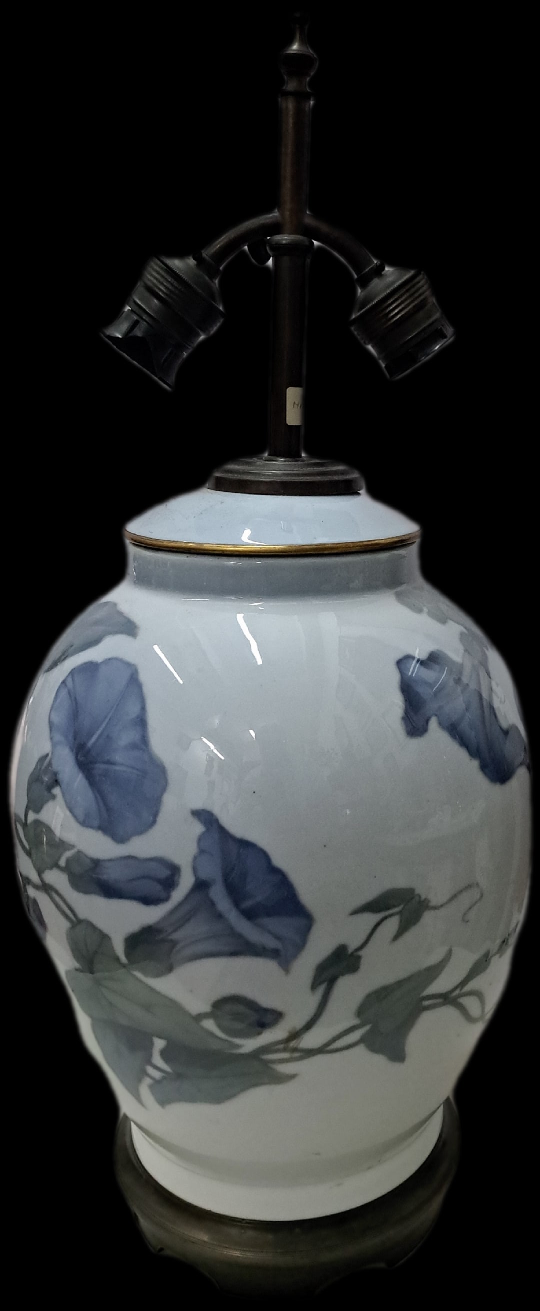 Royal Copenhagen Art Deco Porcelain Lamp C.1930 Total H: 27" D: 11" (1 of 3)