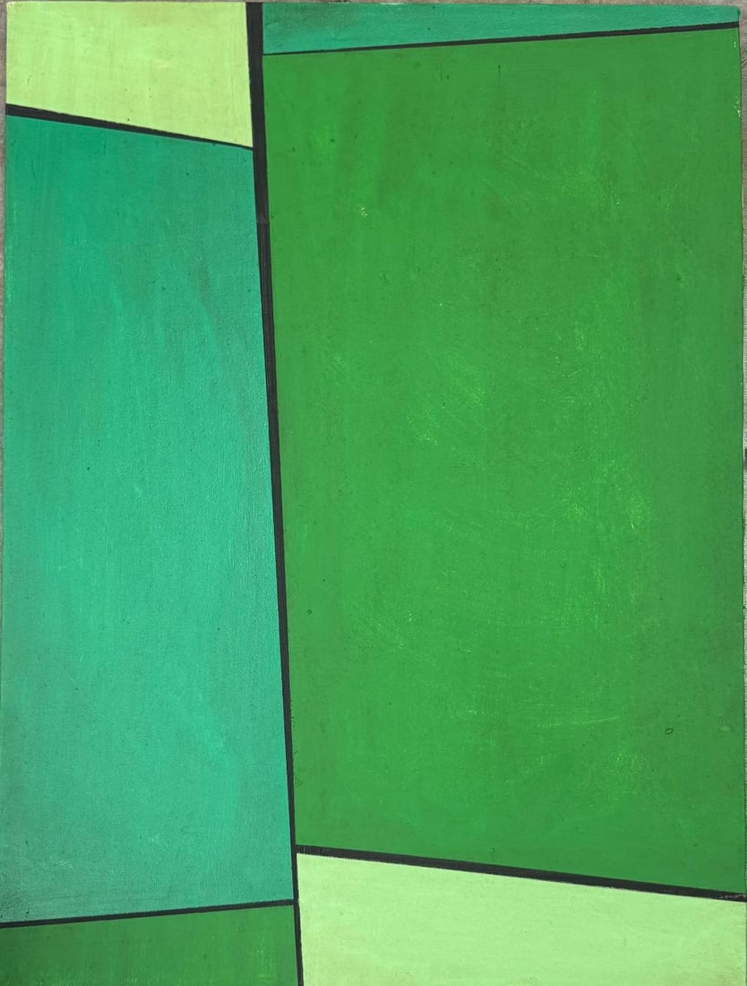 Ludwig Sander (Attributed) Oil on Canvas Art: 24" x 18" Unframed (1 of 3)