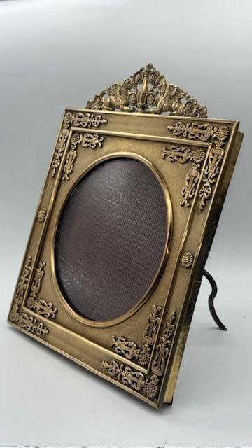 Ormolu Bronze Photo Frame Empire Style - France 8"x 6.3" (1 of 1)