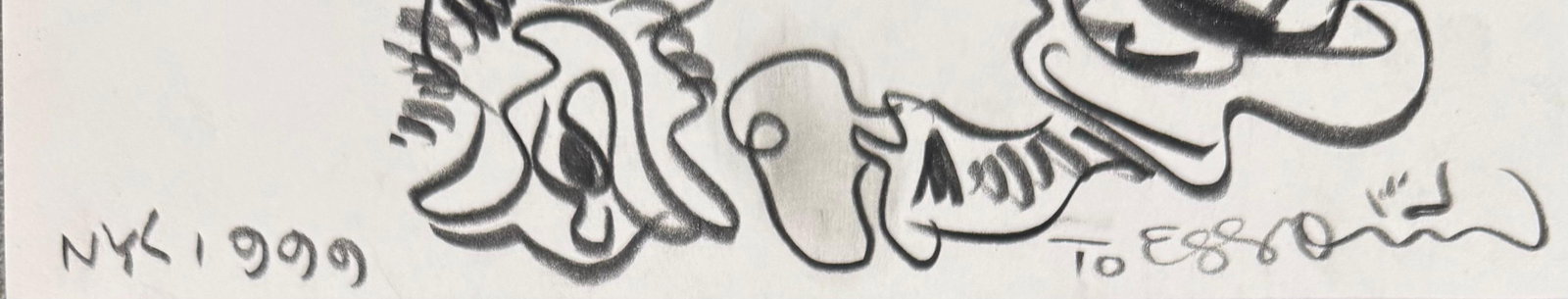 Tomas Esson (Attributed) Graphite on Paper 11" x 8" "Will Drawing" - 2