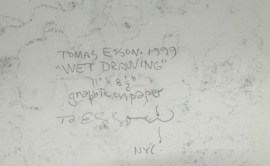 Tomas Esson (Attributed) Graphite on Paper 11" x 8" "Will Drawing" - 4