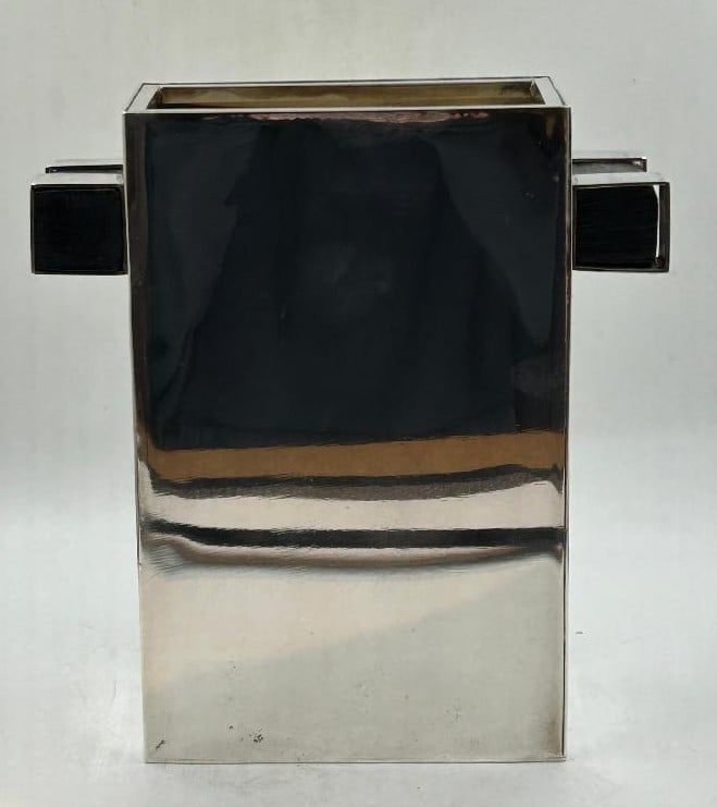 Maison Desny Art Deco Silverplated Vase H: 8" W: 7" D: 2.3" France (1 of 8)