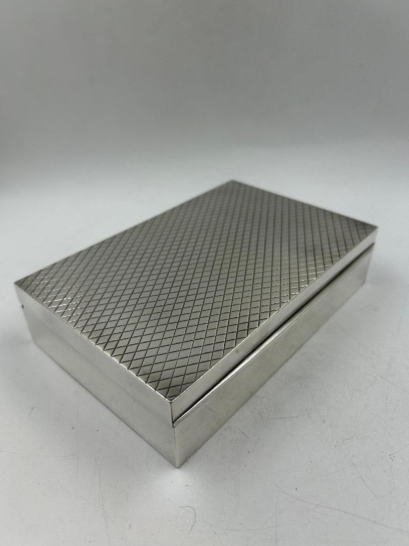 Hermes Paris Art Deco Silverplated Box H: 1.7" W: 7" D: 4.3" France (1 of 4)