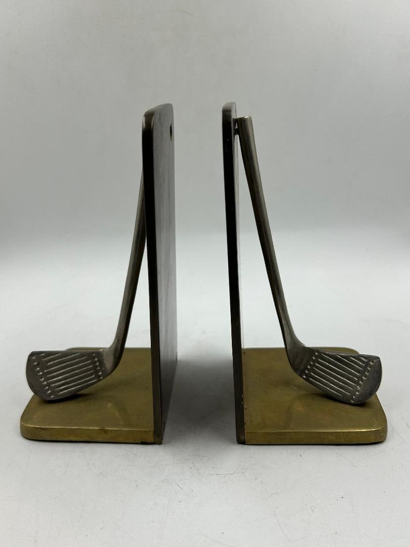 Hermes Paris Pair of Art Deco Bookends Golf Shape H: 6.3" France: We have an in-house shipping department to ensure your post-purchase processing is as easy as possible. We encourage you to call us 561-2129413 or contact carstensgalleries@yahoo.com if you have any f