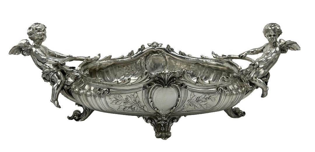 Christofle Art Nouveau Magnificent Centerpiece H: 10" W: 31" D: 14" (1 of 4)