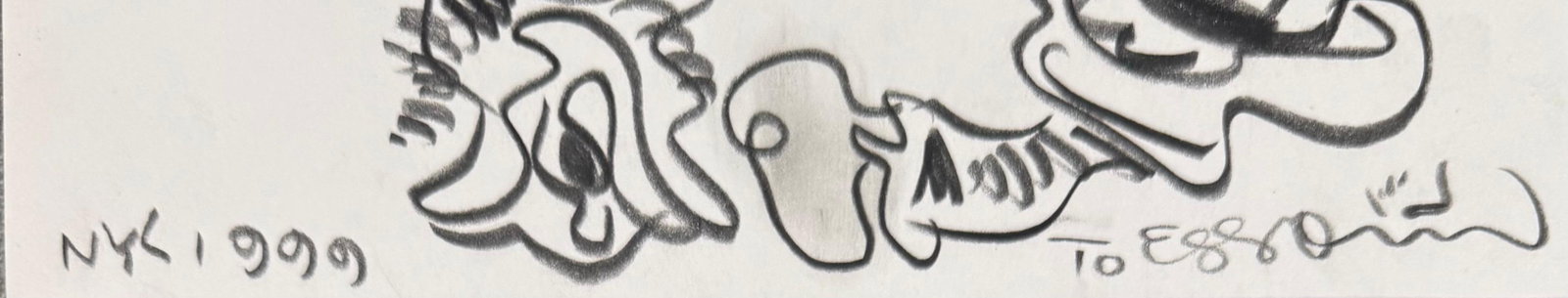 Tomas Esson (Attributed) Graphite on Paper 11" x 8" "Will Drawing" - 2
