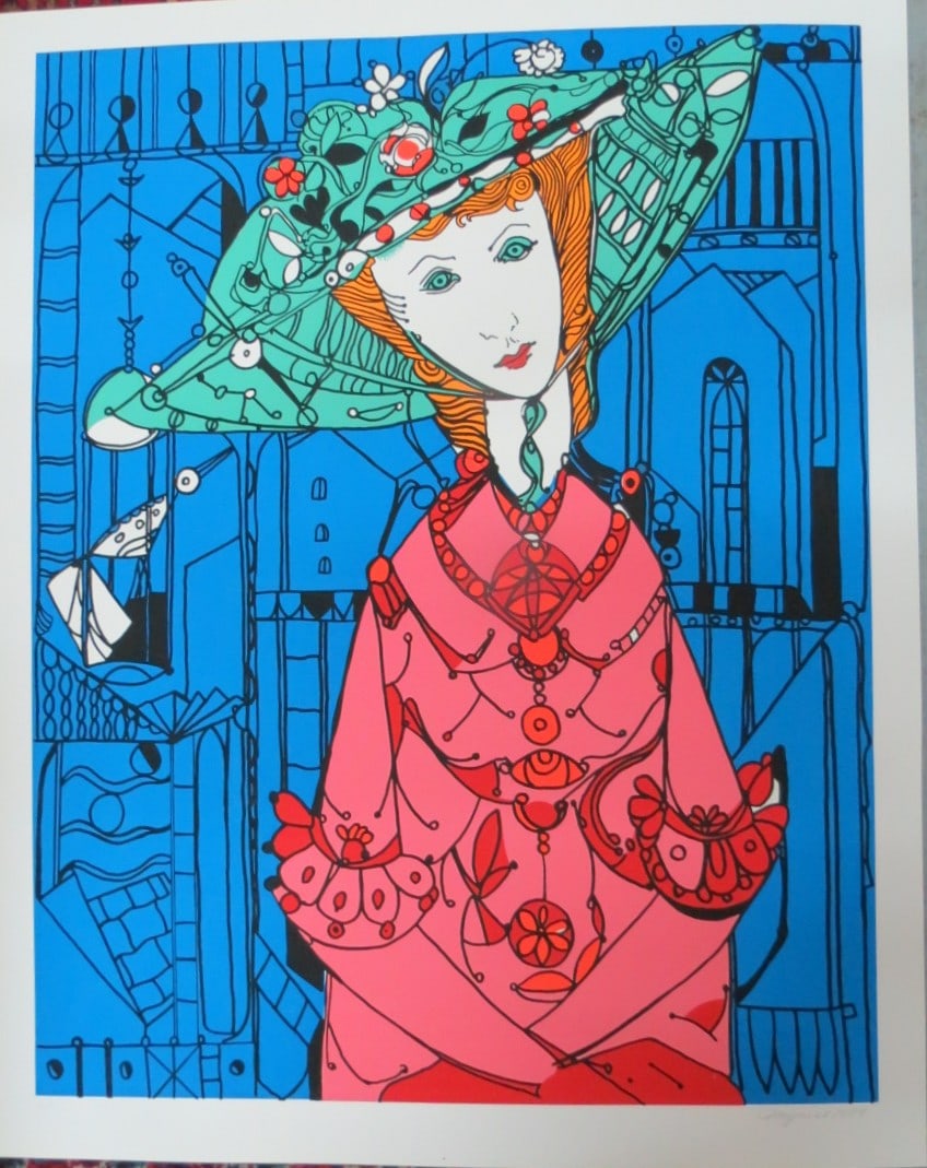 Jose Maria Mijares Serigraphy - Signed 33" x 26" Unframed (1 of 3)