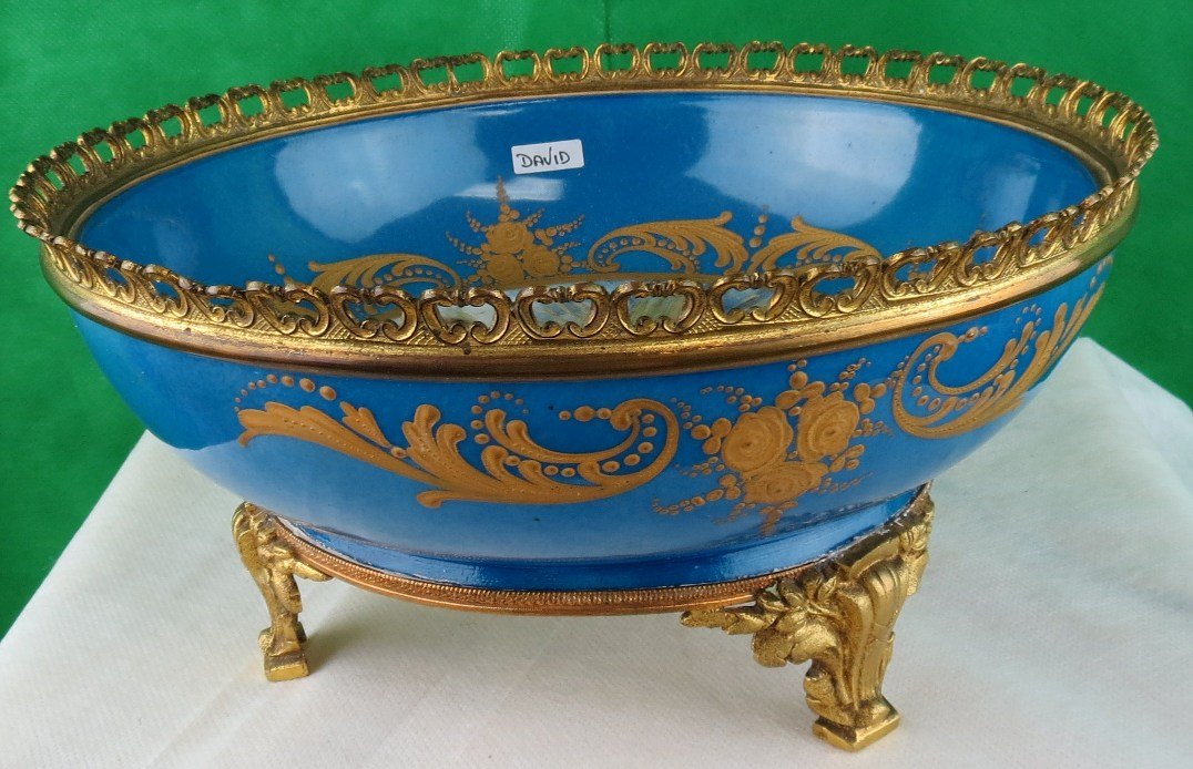Limoges Porcelain & Bronze Center Piece By Max