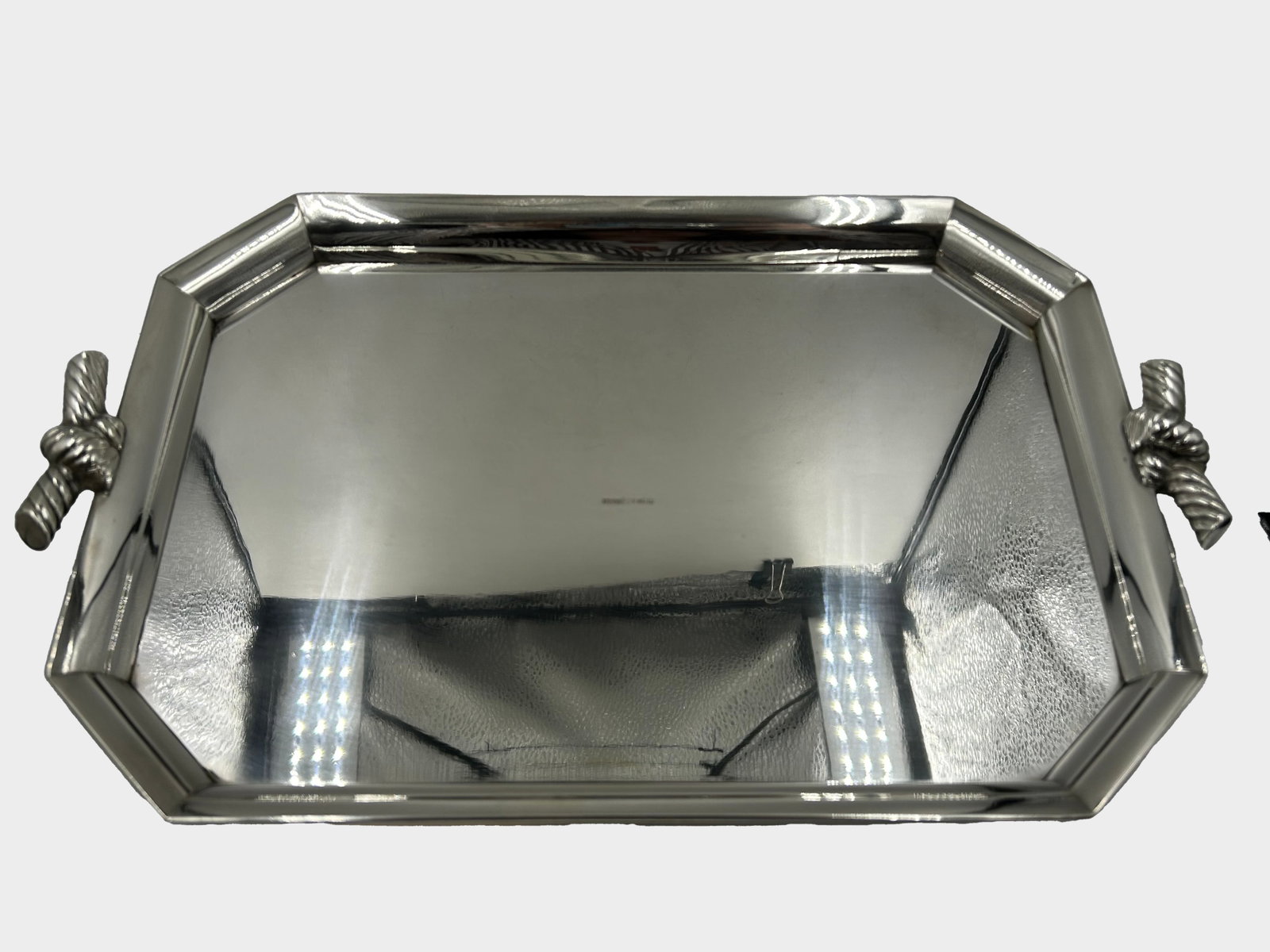 Hermes Paris Art Deco Silverplated Tray H: 1.5" W: 14" D: 9.3" France (1 of 4)