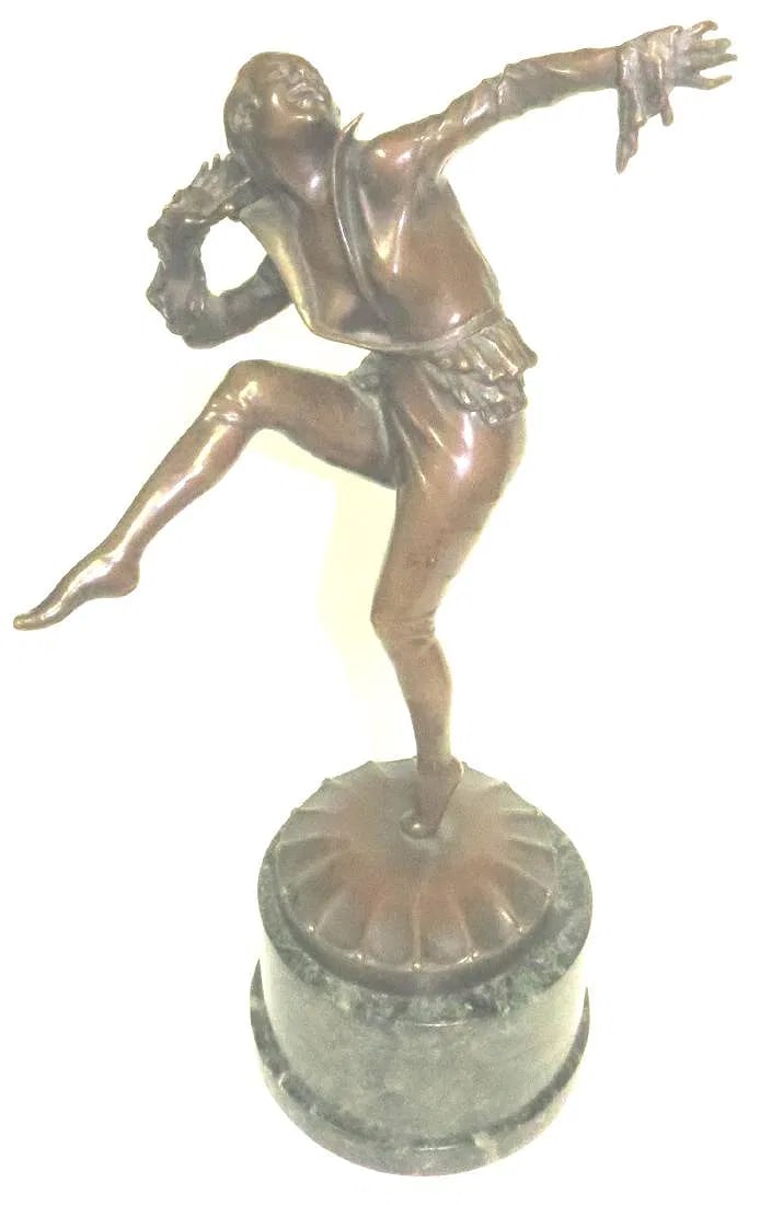 Josef Lorenzl Art Deco Bronze Scupture of Dancer H: 17": We have an in-house shipping department to ensure your post-purchase processing is as easy as possible. We encourage you to call us 561-2129413 or contact carstensgalleries@yahoo.com if you have any f
