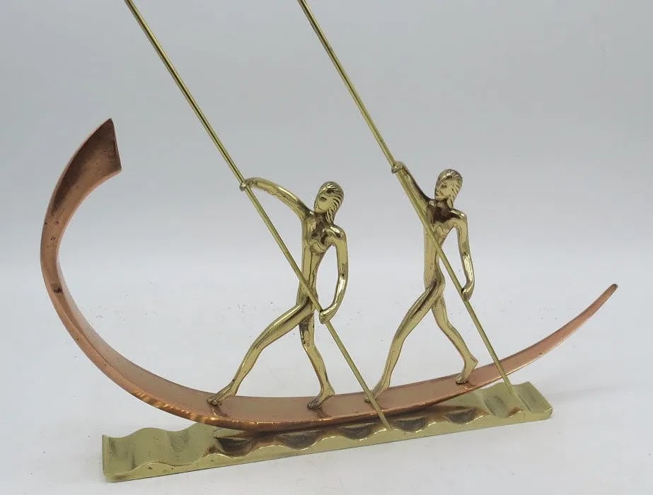Art Deco Atelier Hagenauer Style Silverplate Bronze L: 13": Shipping In - House available -