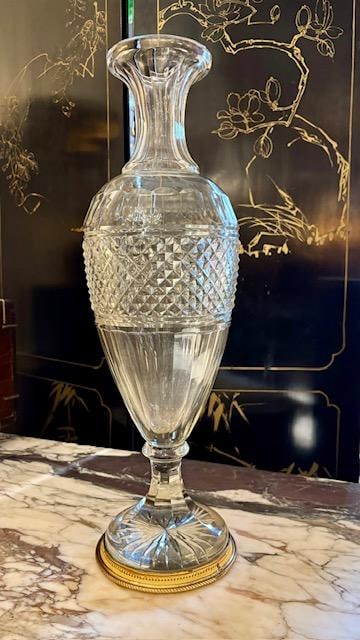 Baccarat Crystal and Dore Bronze Large Vase H: 20" France (1 of 5)