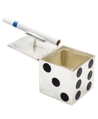 Dunhill Art Deco Ashtray Dice Shape By Logros Marius 3.8" x 3.7" x 4": We have an in-house shipping department to ensure your post-purchase processing is as easy as possible. We encourage you to call us 561-2129413 or contact carstensgalleries@yahoo.com if you have any f