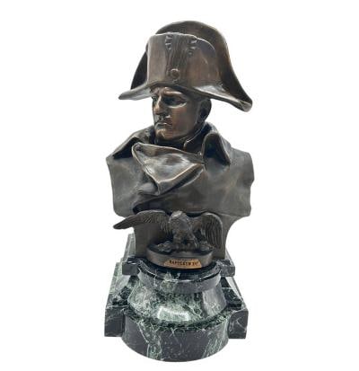 Renzo Colombo Bronze Bust of Napoleon H: 17.5" W: 8" D: 8": We have an in-house shipping department to ensure your post-purchase processing is as easy as possible. We encourage you to call us 561-2129413 or contact carstensgalleries@yahoo.com if you have any f