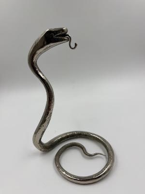 Edgar Brandt Style Bronze Figure of Snake H: 6.5"