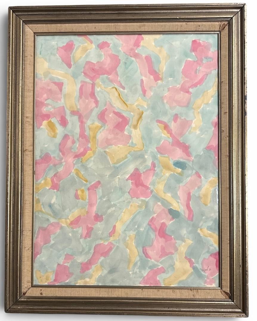 Nejad Melih Devrim (Attributed) Watercolor on Paper Art: 30" x 22" (1 of 2)
