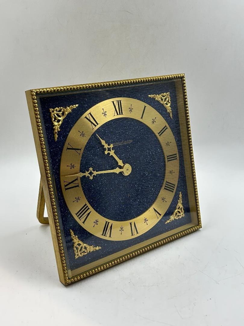Jaeger Le Coultre Clock with Lapis Lazuli Dial 6.5" x 7" (1 of 6)