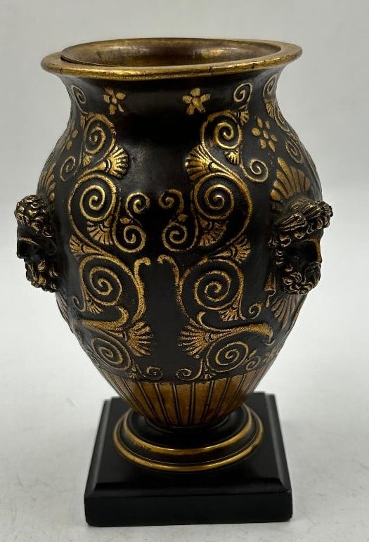 Ferdinand Barbedienne Art Nouveau Bronze Vase H: 5" Diam: 3": We have an in-house shipping department to ensure your post-purchase processing is as easy as possible. We encourage you to call us 561-2129413 or contact carstensgalleries@yahoo.com if you have any f